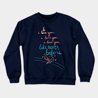 Songbirds Are Singing, Rose Gold Crewneck Sweatshirt